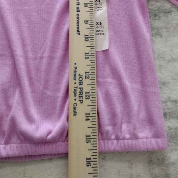 NWT Cat and Jack lavender knit Long Sleeve Pullover  size 4-5 - Picture 3 of 6